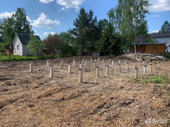 Винтовые сваи + монтаж