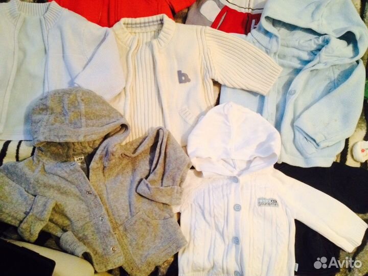 Теплые модные кофточки унисекс и на мальч 0-14мес