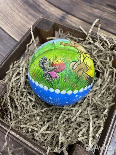 Стеклянные елочные шары ручная работа