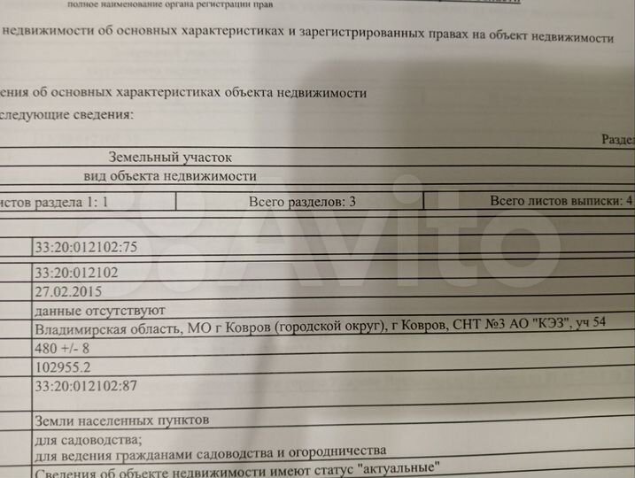Участок 4,8 сот. (СНТ, ДНП)
