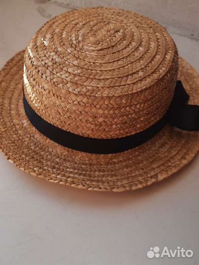 Шляпа женская соломенная