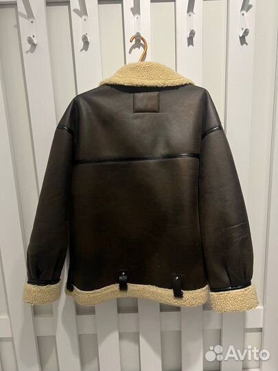 Дублёнка-авиатор zara