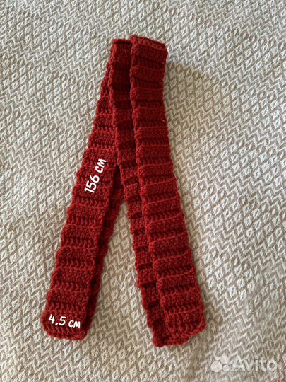 Скинни шарф ручная работа