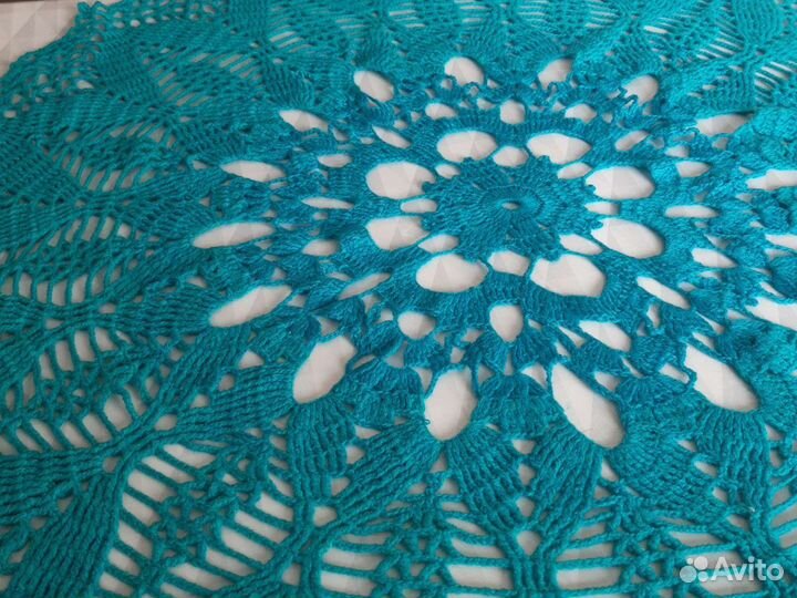 Вязаная скатерть крючком