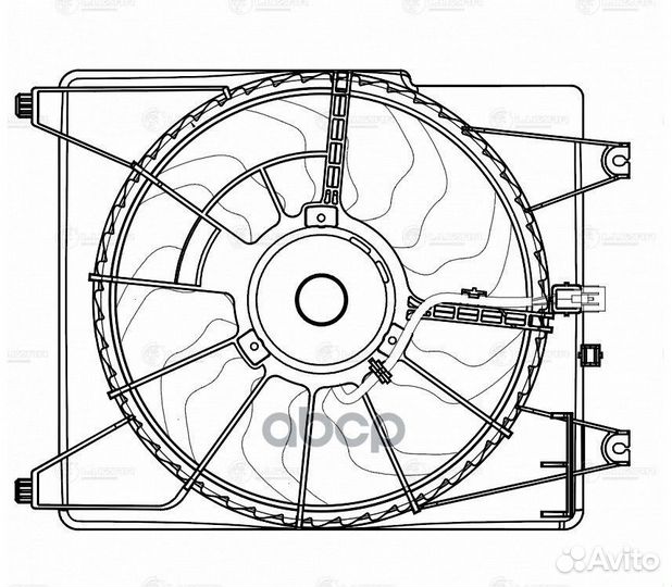 Вентилятор кондиционера hyundai grand starex (H-1)