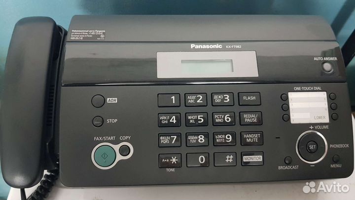 Факс panasonic kx ft 982