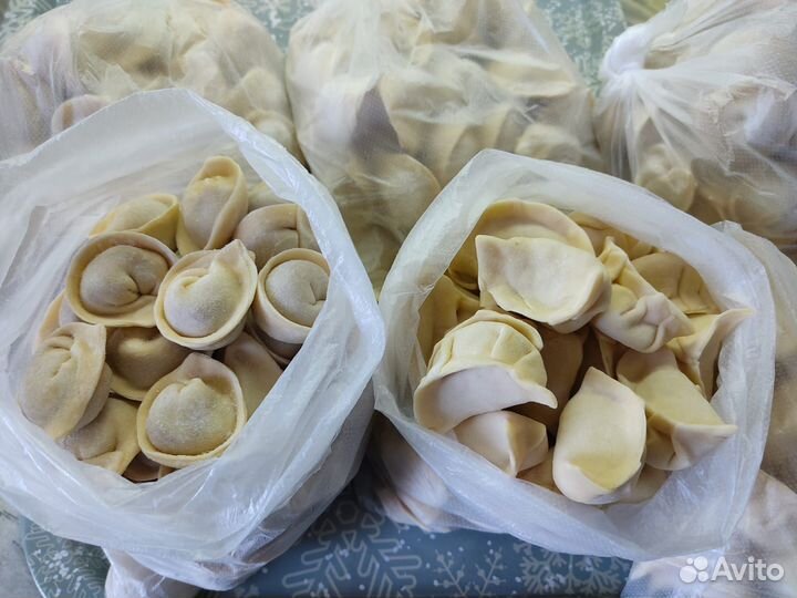 Пельмени ручная лепка из деревенского мяса