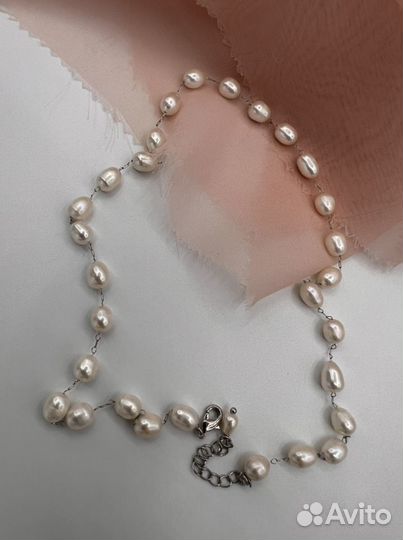 Модное Ожерелье с речным жемчугом