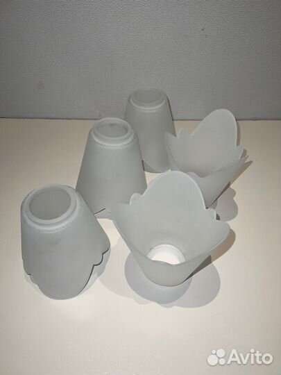 Плафоны для люстры стеклянные СССР