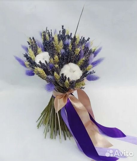 Букеты из сухоцветов ароматной Крымской лаванды