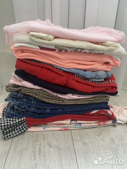 Детские вещи пакетом для девочек 122 128