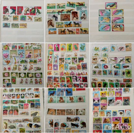 Альбом с марками времён СССР (741 марка)