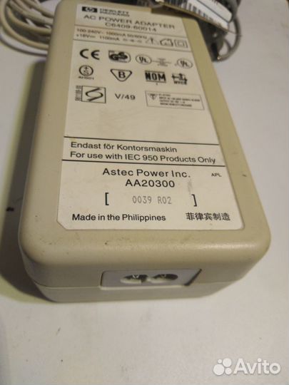 Блок питания HP C6409-60014 18V 1,1A