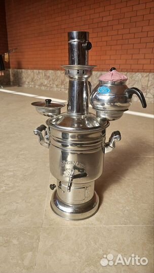 Самовар турецкий 5л, на дровах и углях
