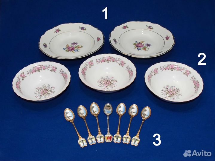 Тарелки, миски, сувенирные ложки