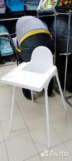 Стульчик для кормления как IKEA белый