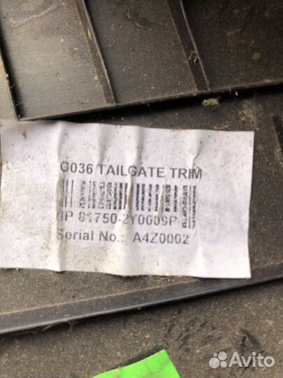 Hyundai ix 35 обшивка крышки багажника