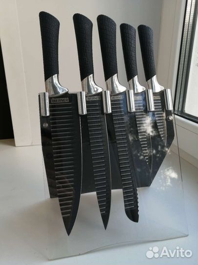 Набор кухонных ножей с подставкой werner