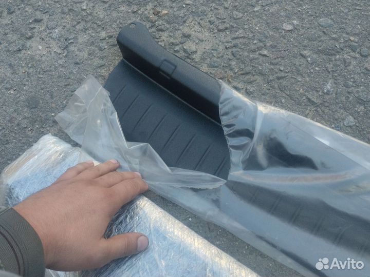 Накладки на задний бампер приора