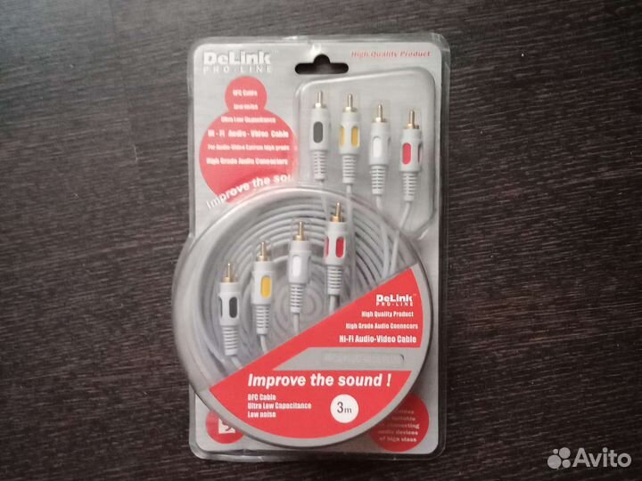 Аудио-Видео кабель DeLink PRO-line