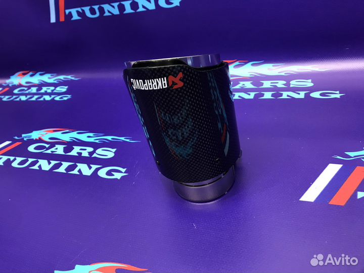 Насадки одиночные Акропович хром