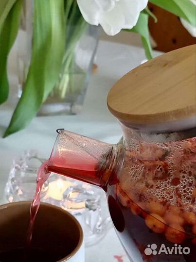 Чайник с подставкой стекло