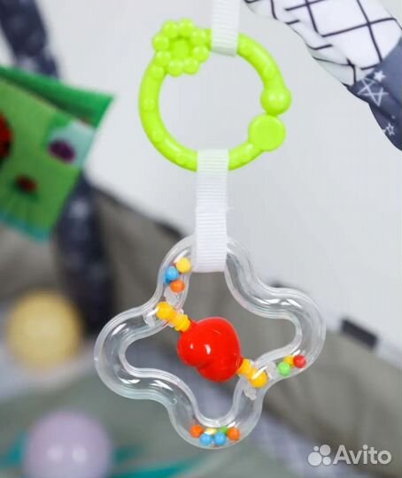 Детский коврик манеж развивающий с игрушками