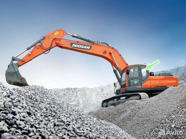 Стекло кузовное заднее левое doosan DX300LCA