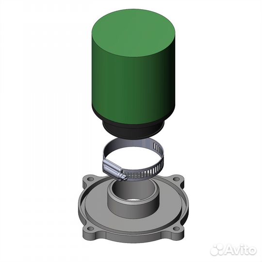 Переходник + фильтр воздушный GR2/A6/A5/Motoland X