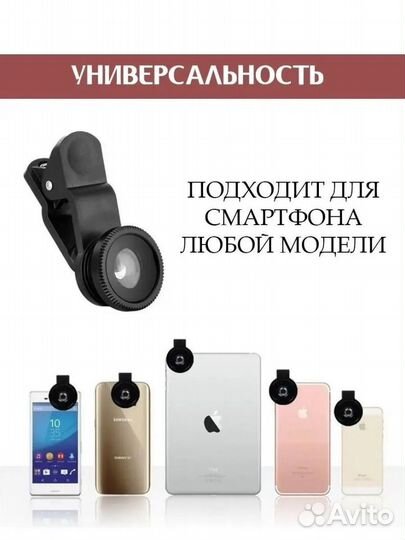 Линза на камеру телефона