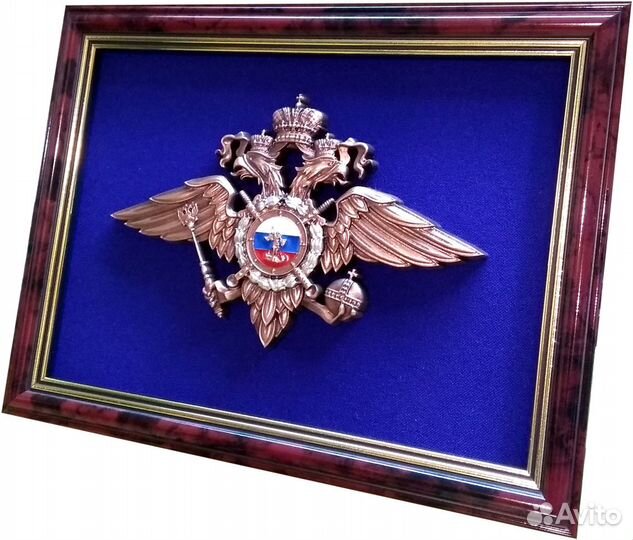 Герб мвд в рамке
