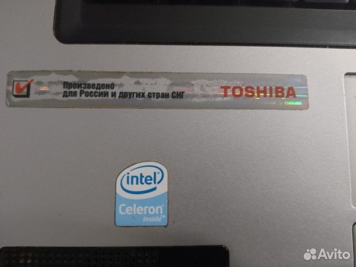 Ноутбук toshiba