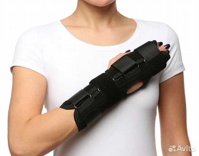 Бандаж для лучезапястного сустава, со съемной шино
