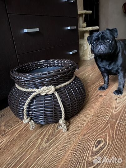Кашпо из ротанга