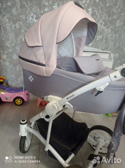 Коляска 2 в 1 эко кожа
