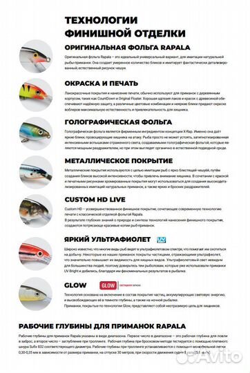 Воблер Rapala CountDown 05, 5см, 5г, цвет CHL