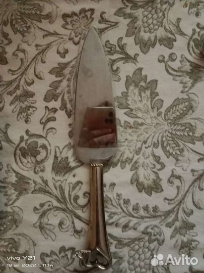 Нож и лопатка для свадебного торта