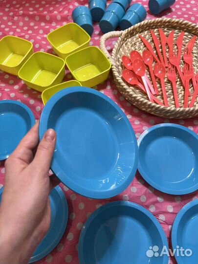 Набор для пикника пищевой пластик на 6 человек