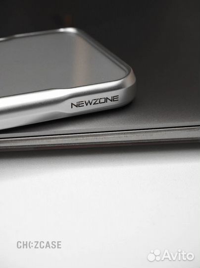 Чехол для айфон 15 Pro серебро