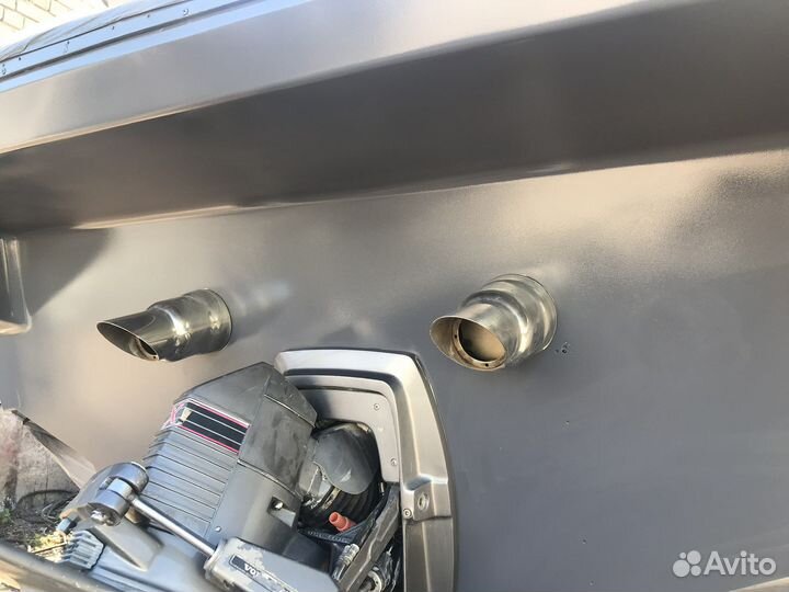 Прямоточный глушители на катер