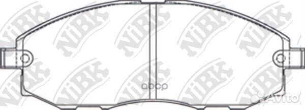 Колодки тормозные дисковые hyundai H-1 2.5 2000