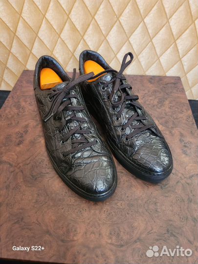 Кеды Giorgio Armani оригинал, крокодил