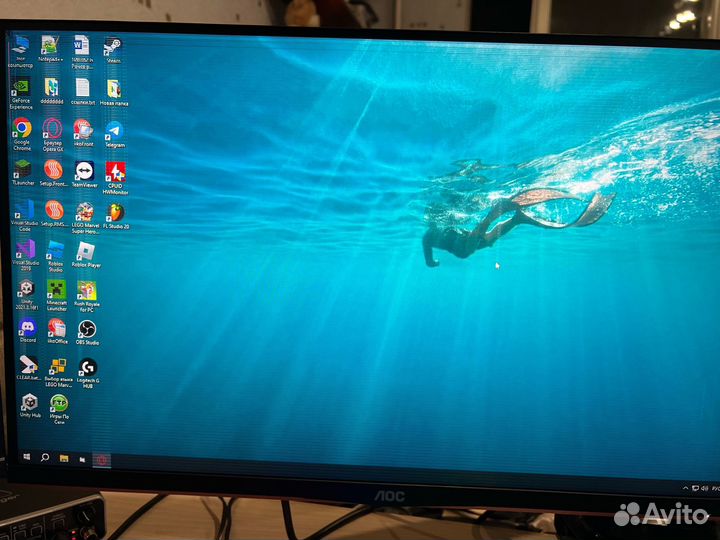 Монитор aoc 27 сломана матрица