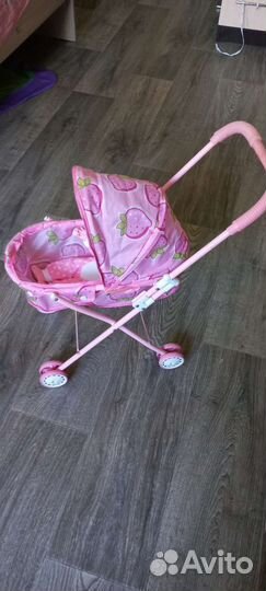 Пупс с коляской