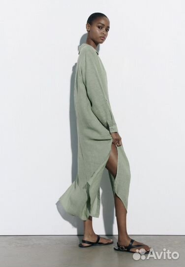 Льняная туника Zara (M) новая с бирками