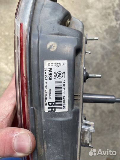 Задний фонарь toyota corolla 180