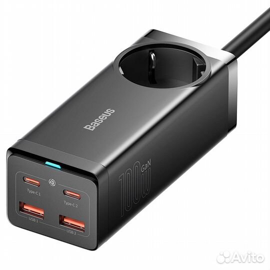 Зарядка Baseus GaN3 Pro Desktop с розеткой (EU)