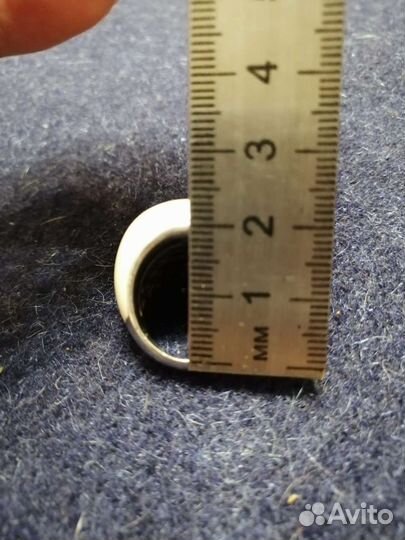 Кольцо серебро с эмалью