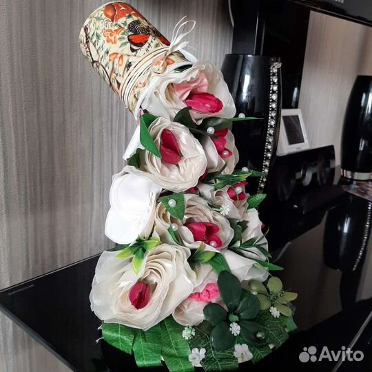 Топиарий парящая чаша ручная работа