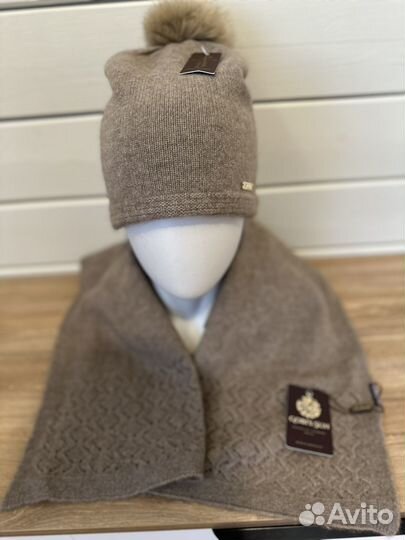 Шапка двойная кашемир